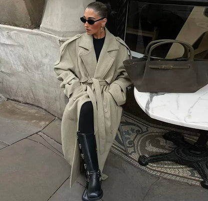 Soft Olive Overcoat